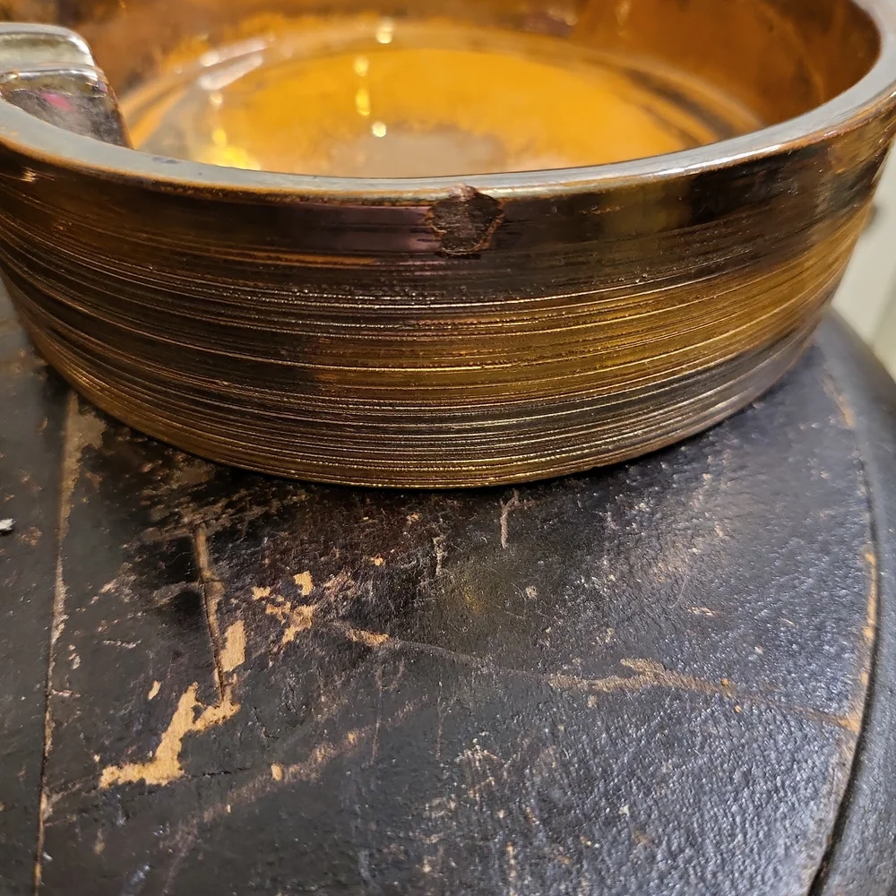 Bitossi Mid-century Modern Raymor Gold Colored Ceramic Ash Trays ltaly - Picture 4 of 14